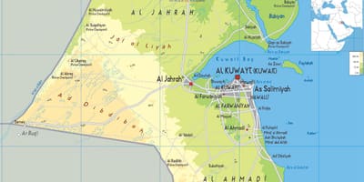 Mapa de arifjan kuwait 