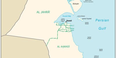 Mapa de egaila kuwait
