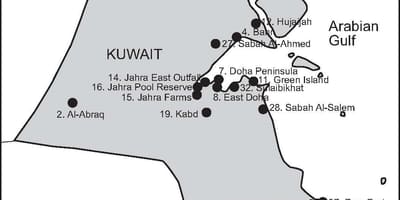 Mapa de kabd kuwait