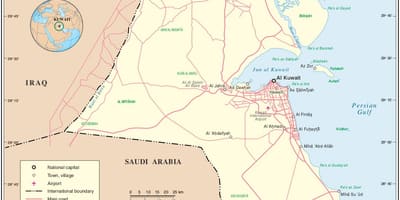 Mapa de l'oest mishref kuwait 